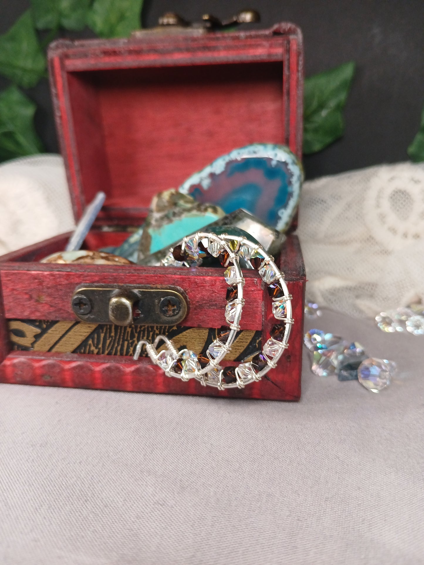 Frosted Radiance Hoops