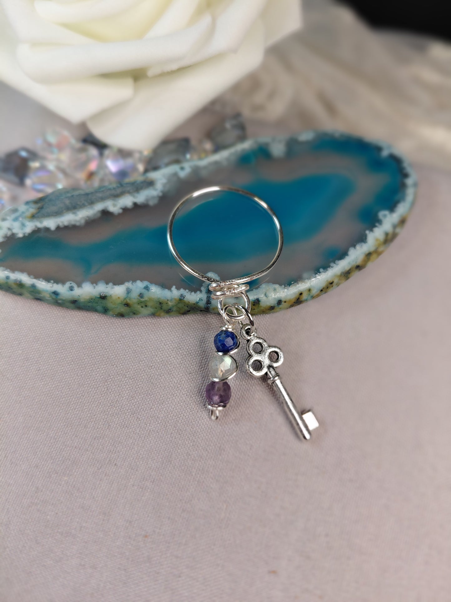 One of A Kind Charm Rings-Size 10