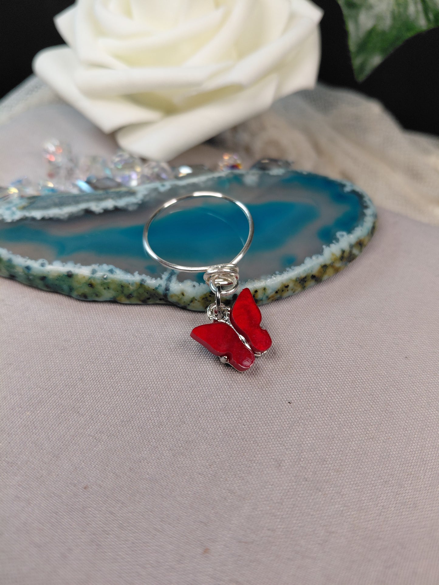 One of A Kind Charm Rings-Size 10