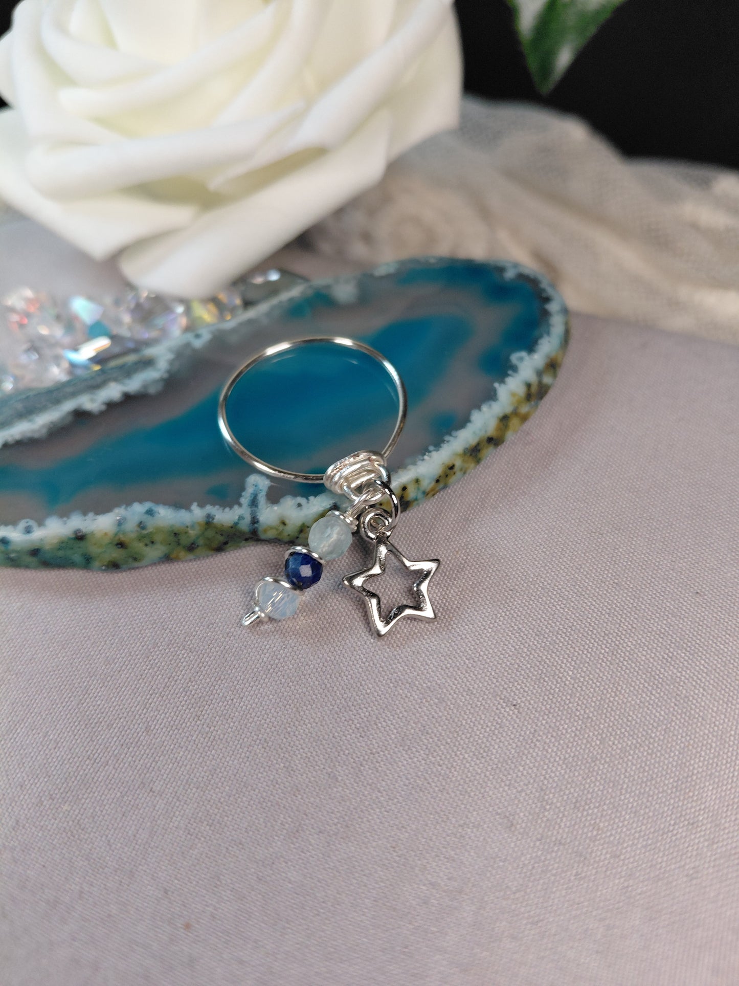 One of A Kind Charm Rings-Size 10