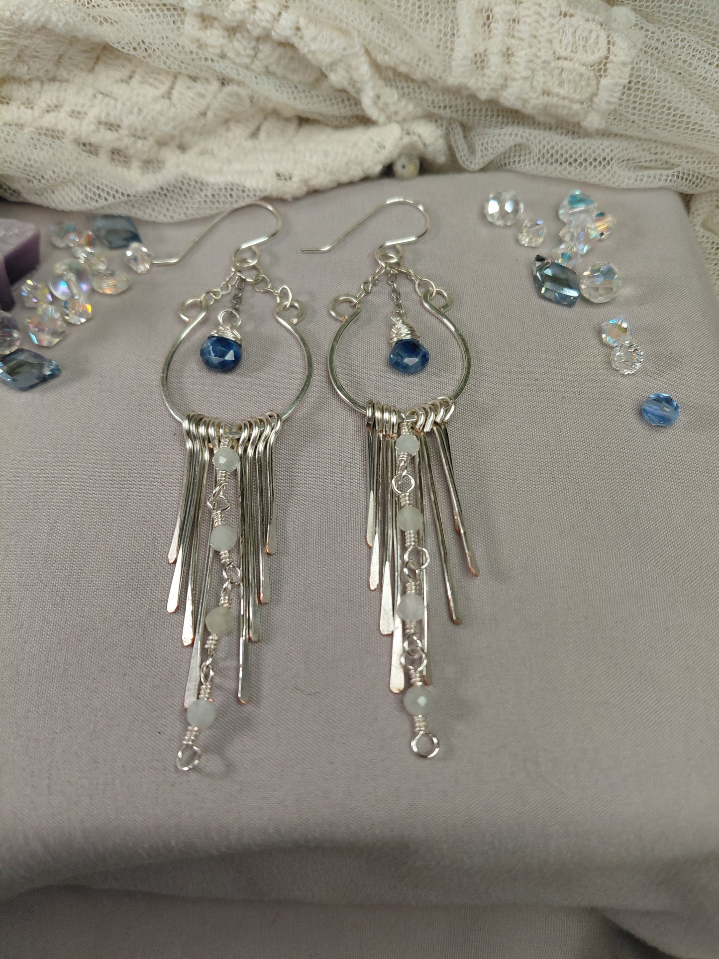 Living Water chandelier earrings