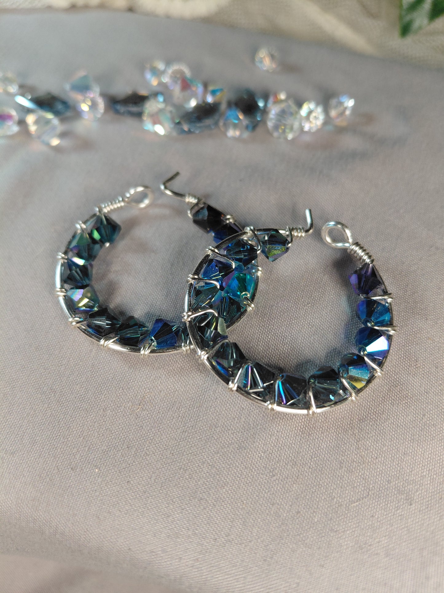 Frosted Radiance Hoops