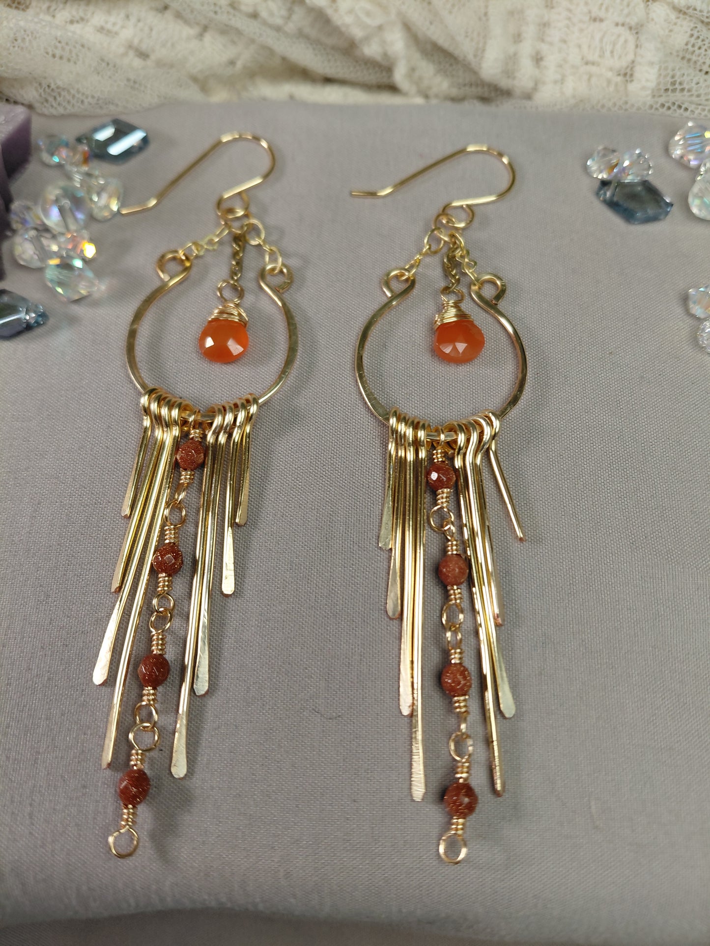 Living Water chandelier earrings