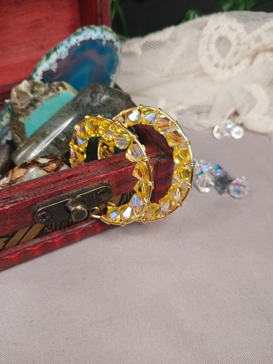 Frosted Radiance Hoops