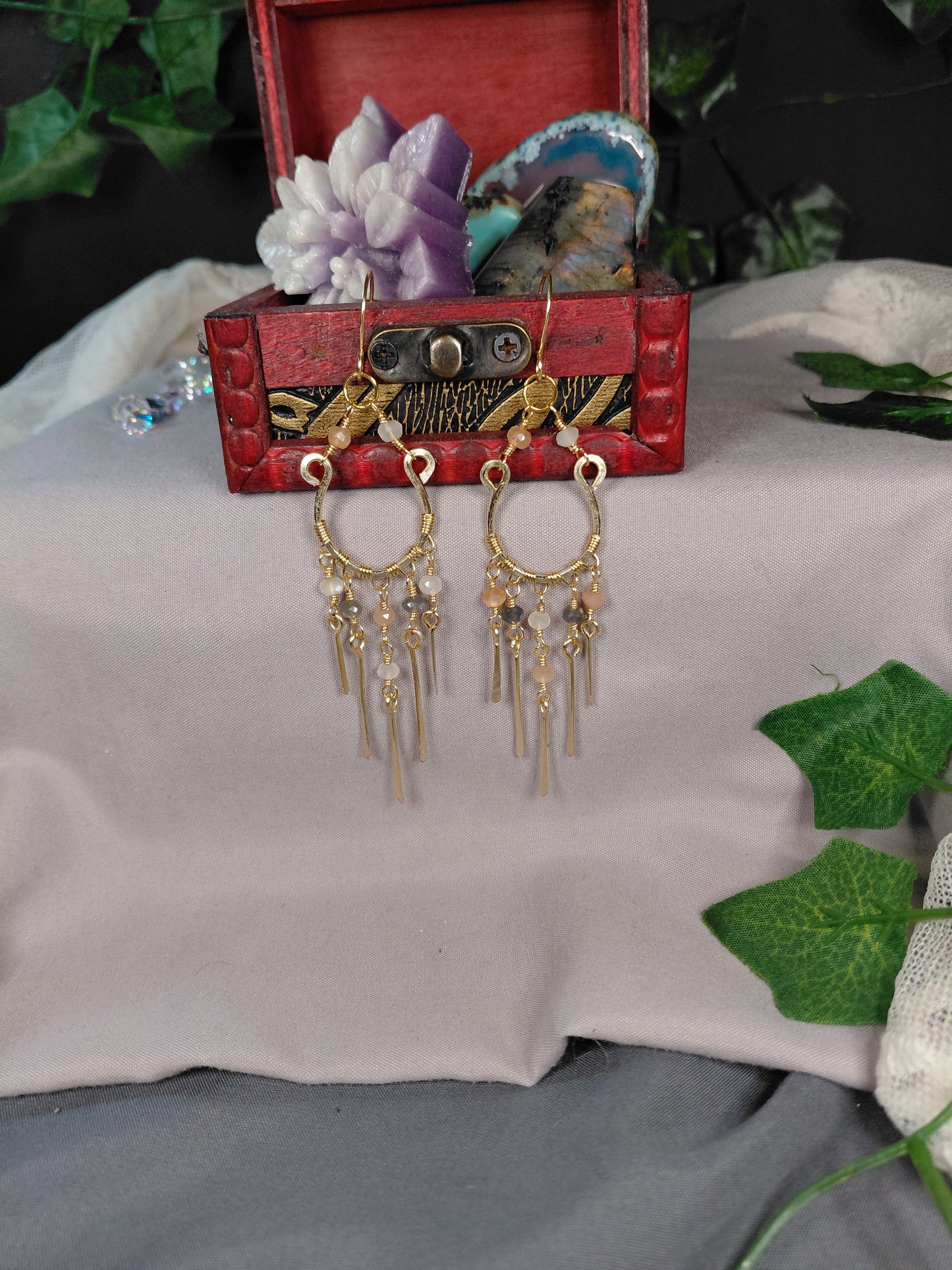 Crystal Cascade Chanelier Earrings