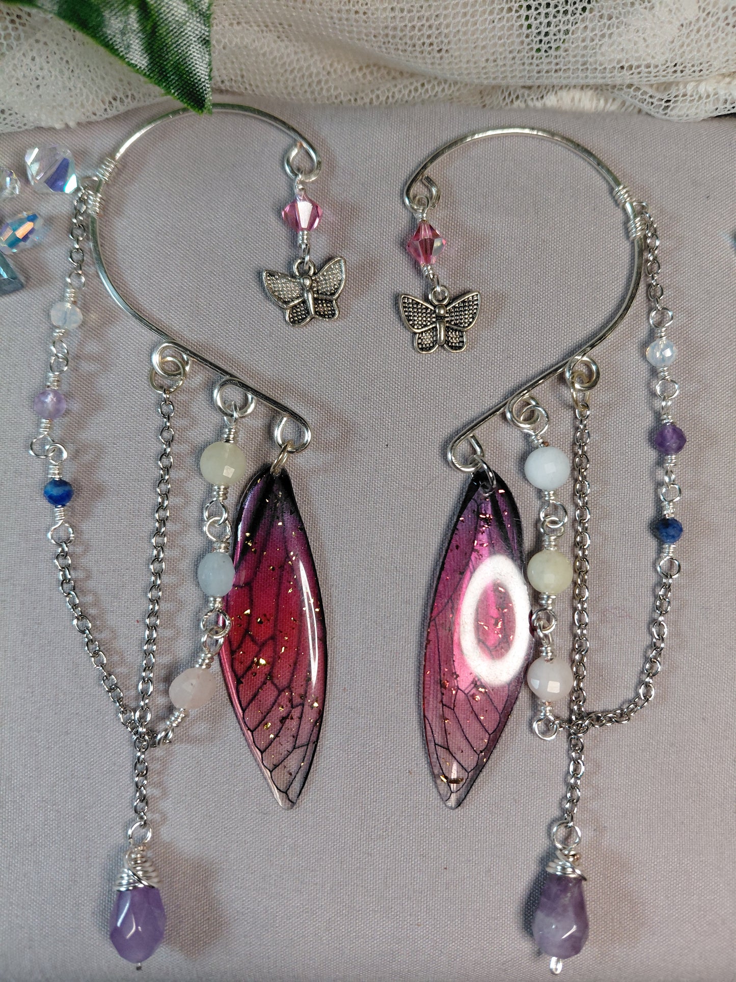 Butterfly Wing Earcuffs