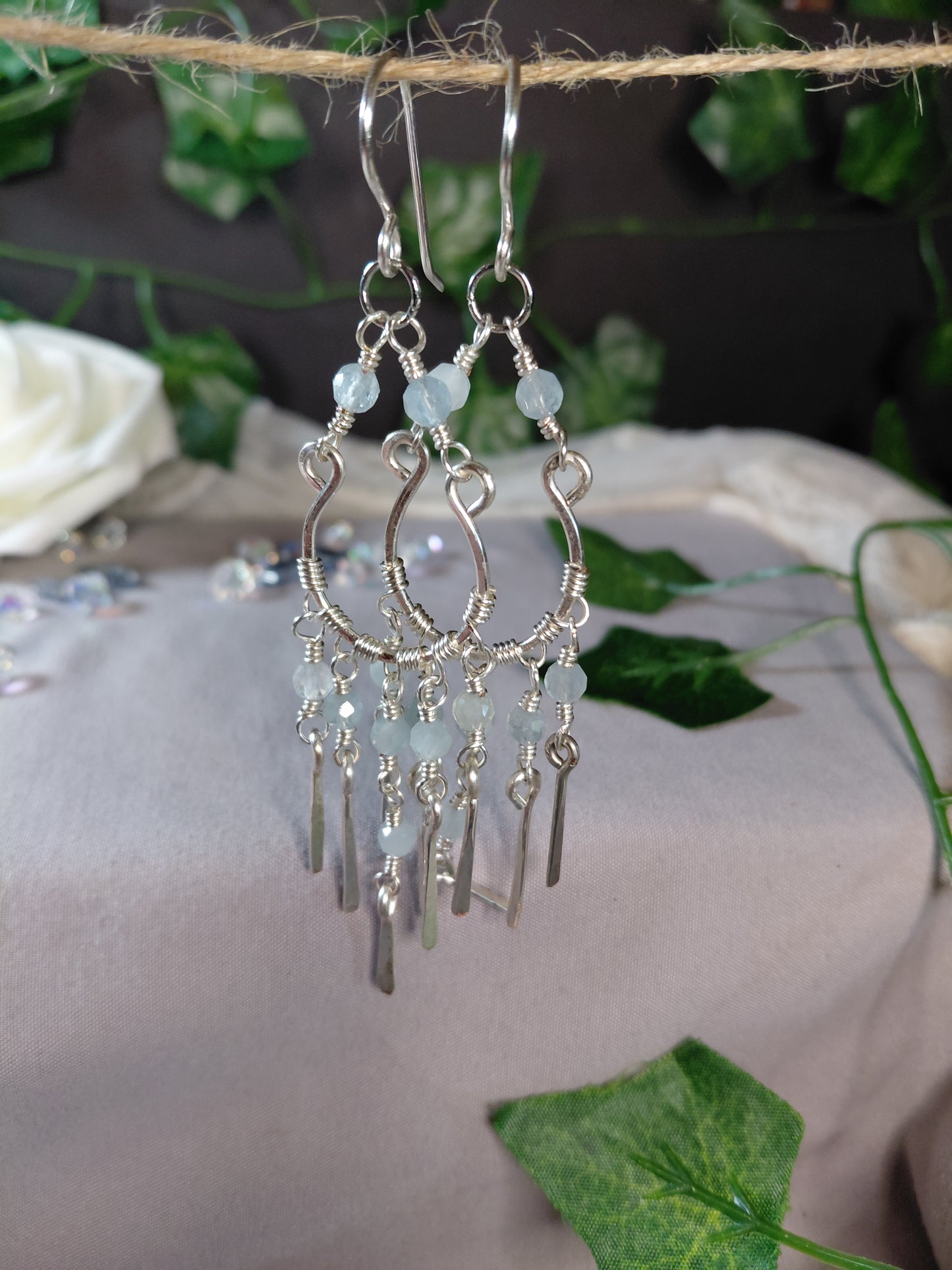 Crystal Cascade Chanelier Earrings