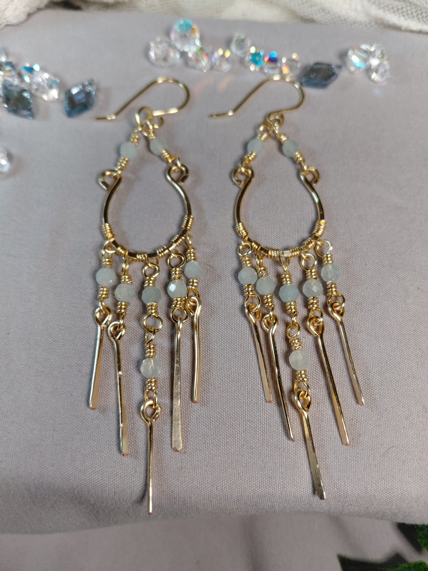 Crystal Cascade Chanelier Earrings