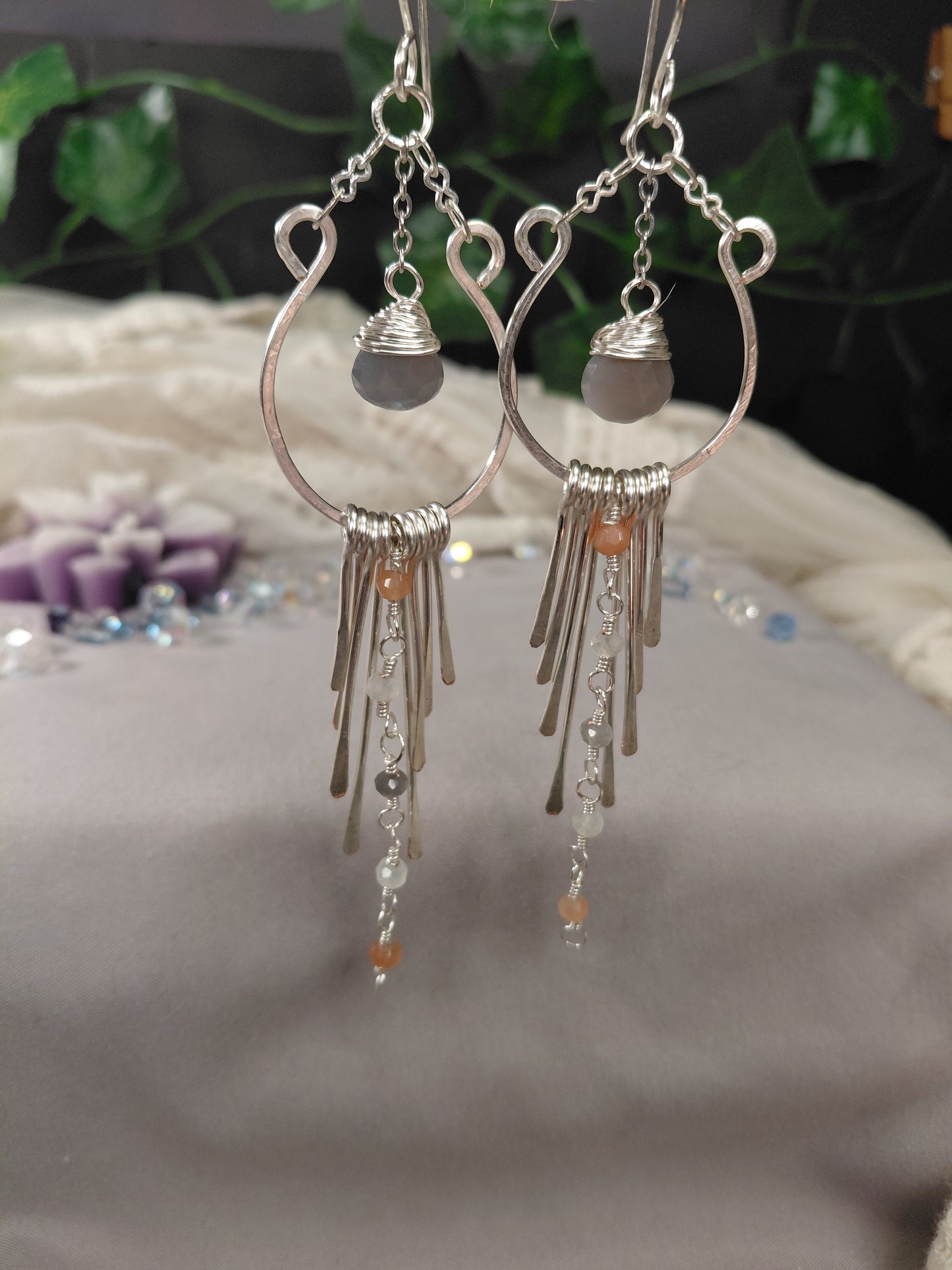 Living Water chandelier earrings