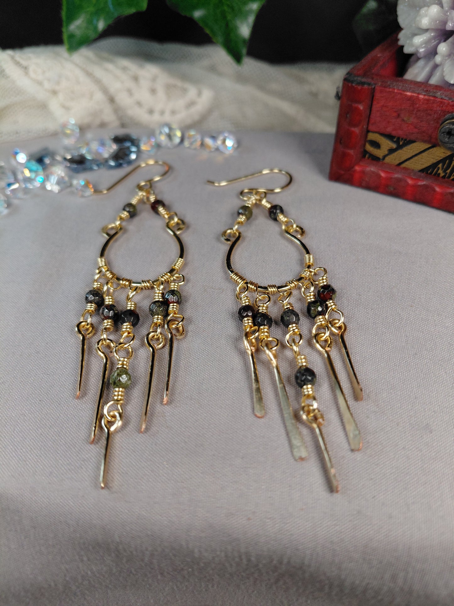 Crystal Cascade Chanelier Earrings