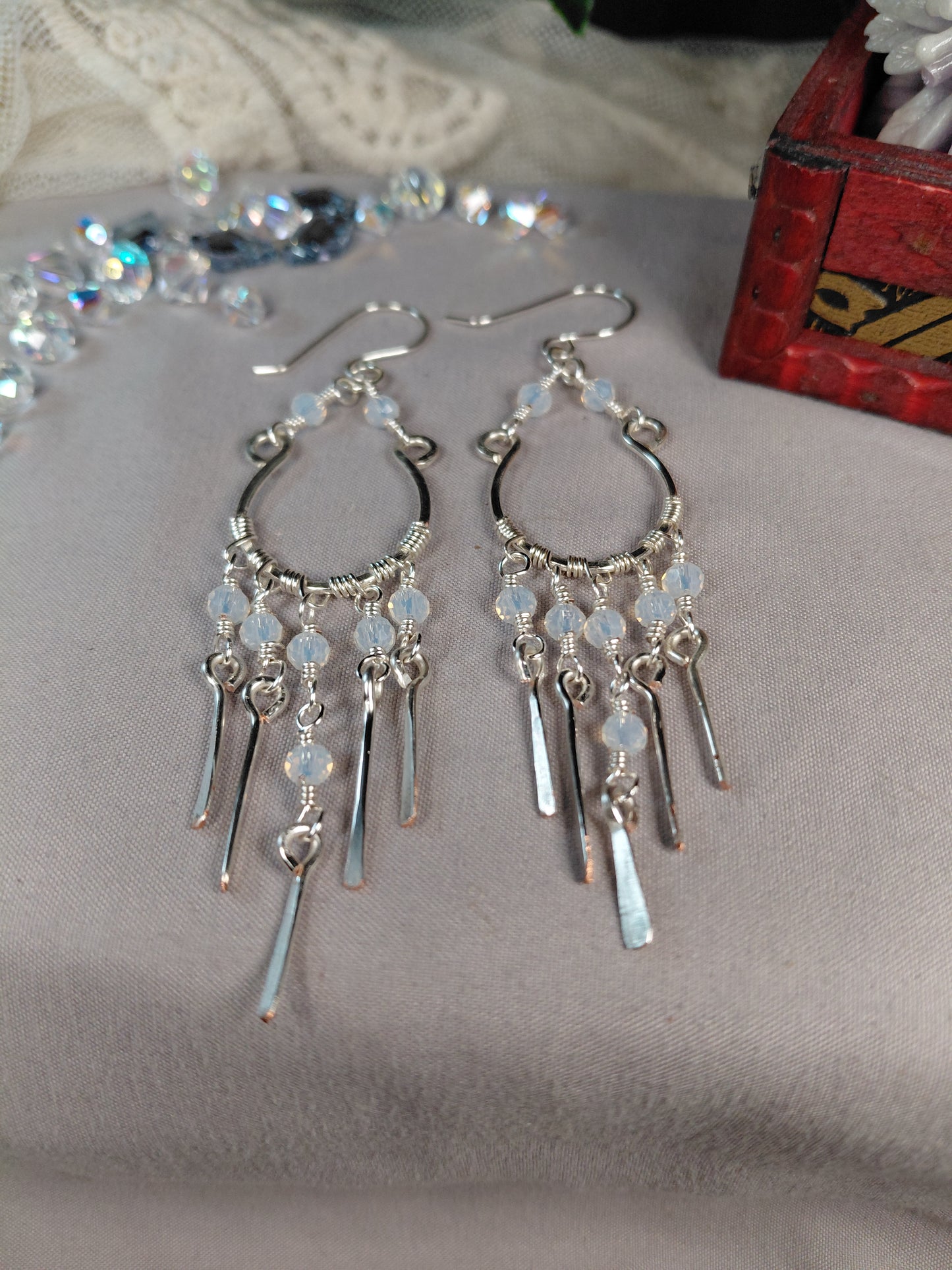 Crystal Cascade Chanelier Earrings
