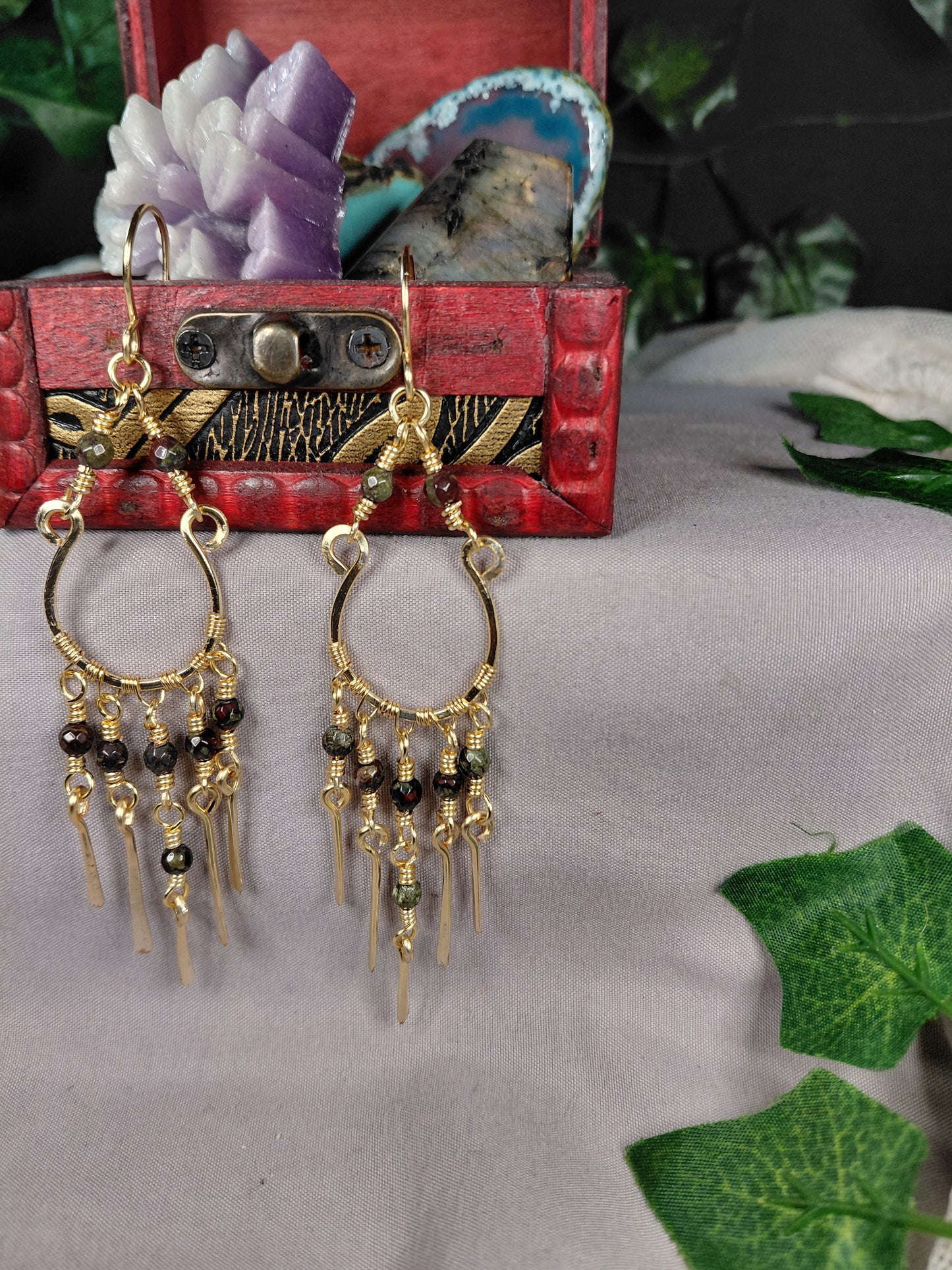 Crystal Cascade Chanelier Earrings