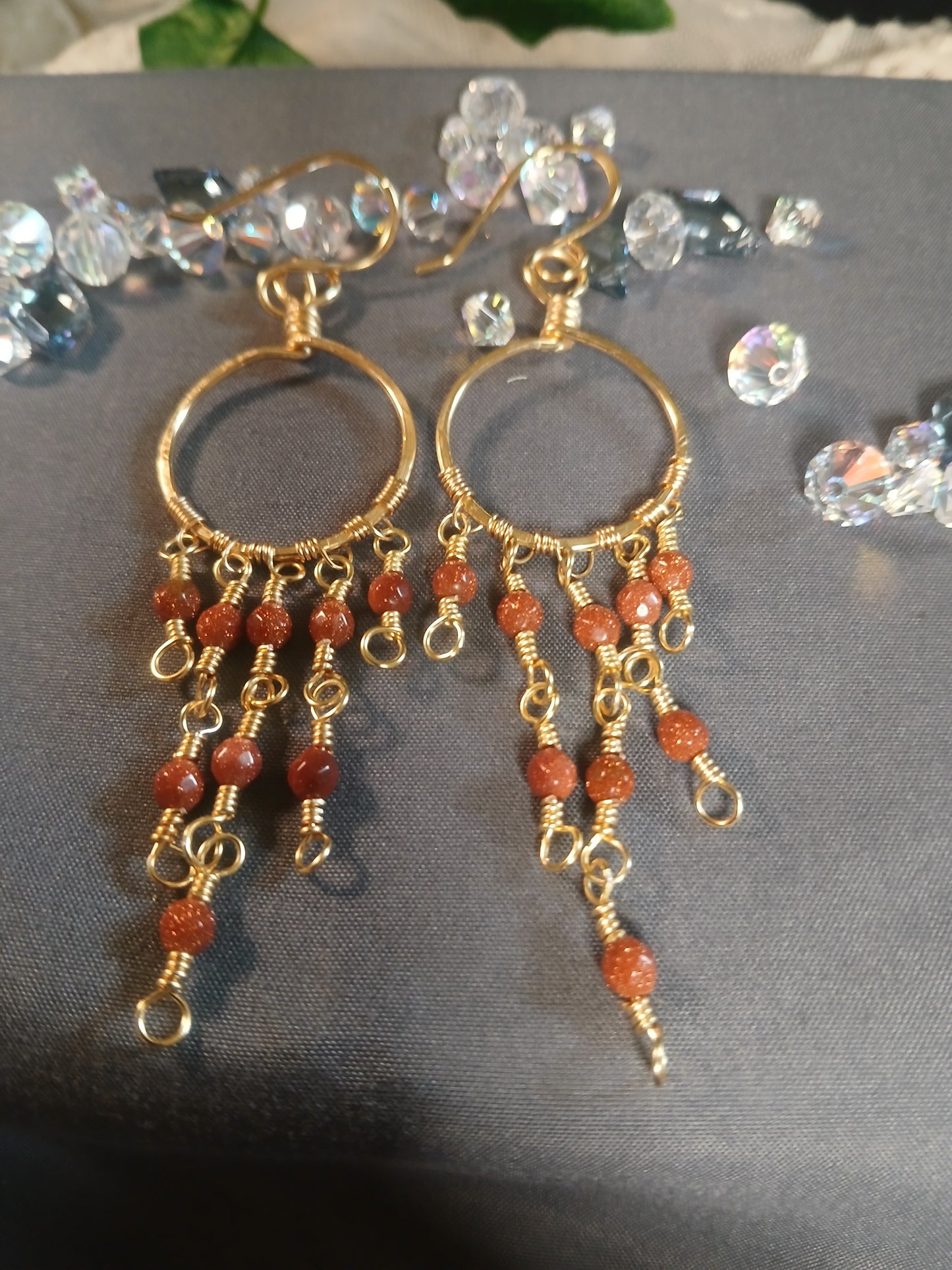 Crystal Cascade Chanelier Earrings