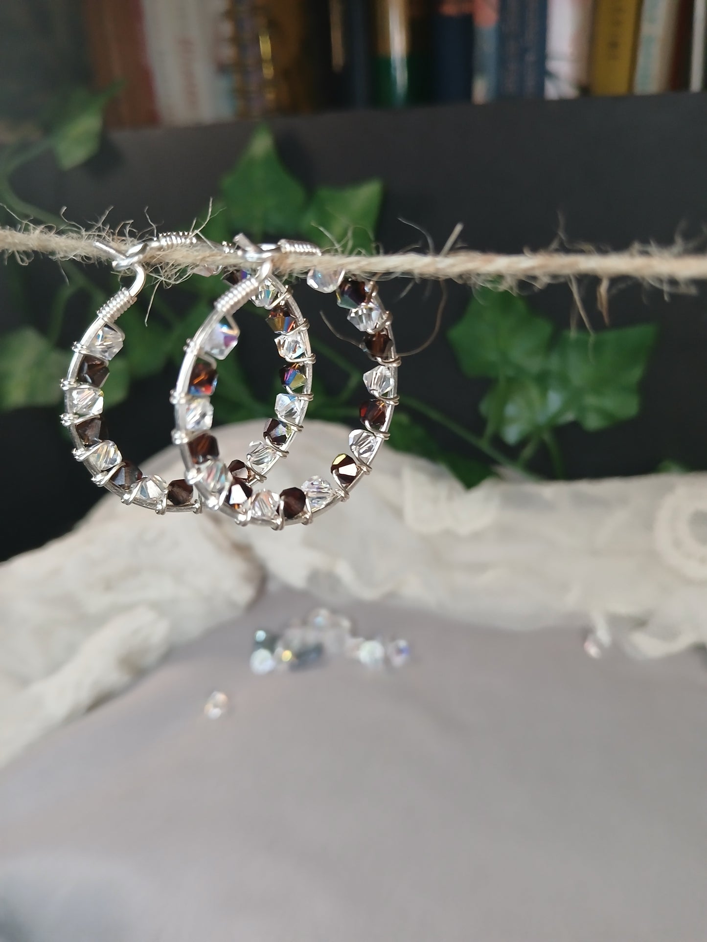 Frosted Radiance Hoops